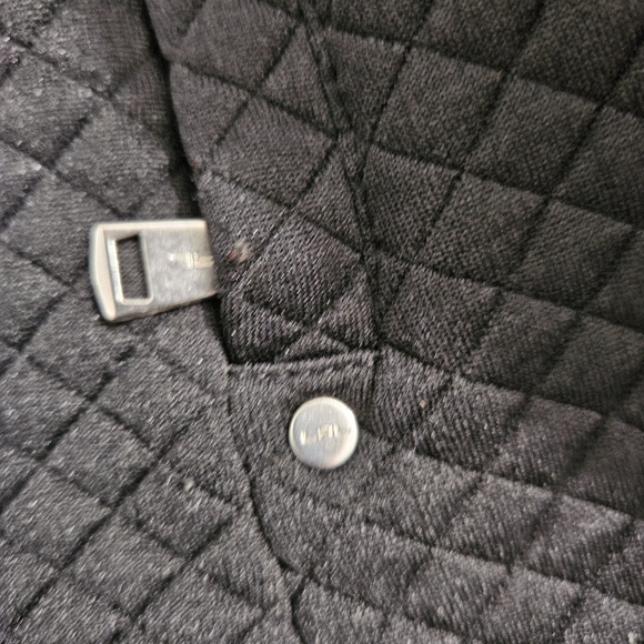 LAUREN Ralph Lauren Black Quilted Sleeveless Zip Vest Medium Old Money Preppy - Picture 12 of 16